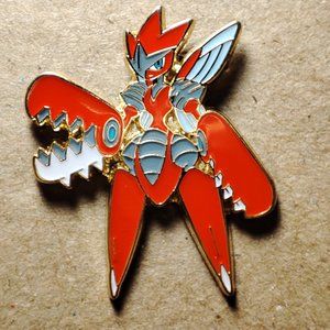 Mega Scizor Official Pokemon Enamel Lapel Pin